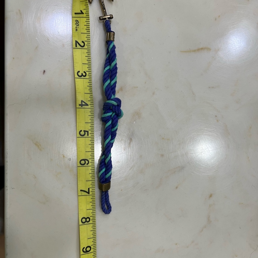 Kiel James Patrick Blue and Green Rope Bracelet